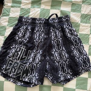 Kill Crew Snake Print Shorts
